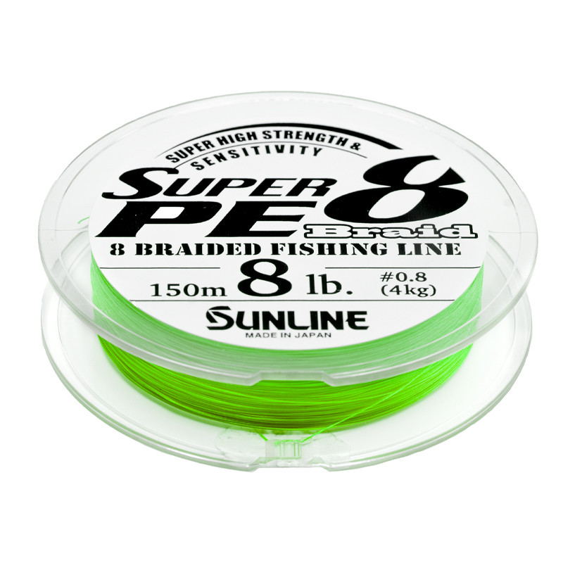 SUNLINE Super PE Braided Fising Line 150m #0.6 #0.8 #1 #2 #2.5 #3 Green White 