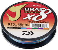 Daiwa J-Braid Grand X8 150 m multicolor 8X braided line
