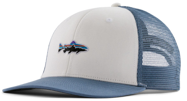 Patagonia Stand Up Trout Trucker Hat Cap WHI Caps and Hats Headwear Clothing adh fishing
