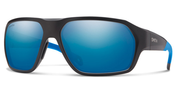 Smith Optics Polarized Glasses Deckboss CP - Matte Black/Blue (Polar Blue Mirror)