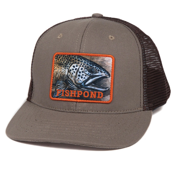 Fishpond Slab Trucker Hat Cap sandstone/brown