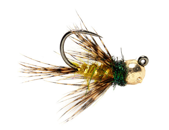 Fulling Mill Nymph - Rozas Hackled Olive Jig Barbless