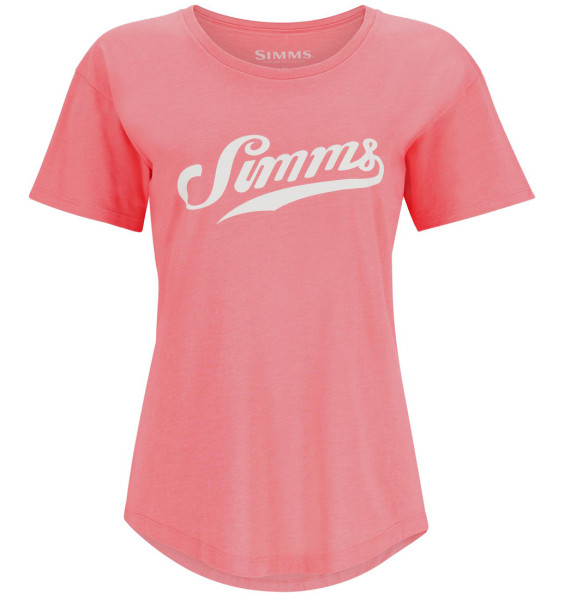 Simms W's Simms Script T-Shirt coral