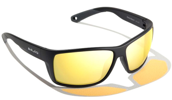 Bajio Polarized Glasses Bales Beach - Black Matte (Yellow Glass)