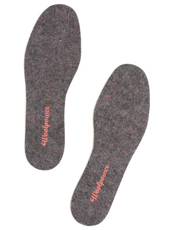 Woolpower Felt Insoles recycle grey