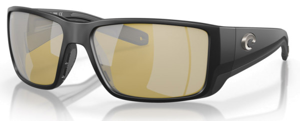 Costa Polarized Glasses Blackfin Pro - Matte Black (Sunrise Silver Mirror 580G)