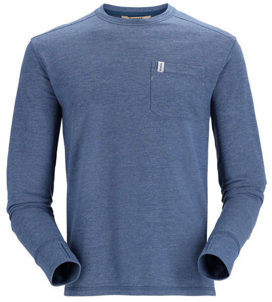 Simms Henry s Fork Crew Pullover navy heather Sweaters Shirts