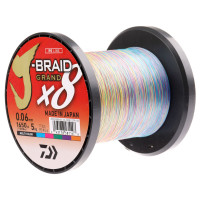 Daiwa J-Braid Grand X8 1500m multicolor 8X braided line