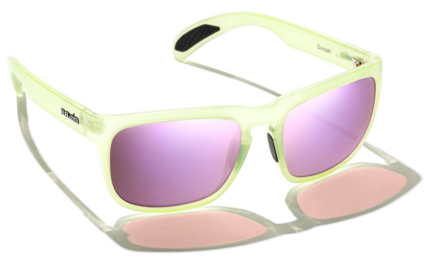 Bajio Polarized Glasses Swash - Seafoam Gloss (Rose Mirror PC)