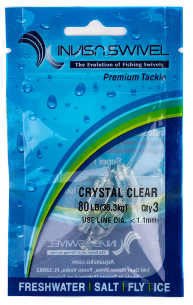 InvisaSwivel Crystal Clear Tippet Ring Swivel