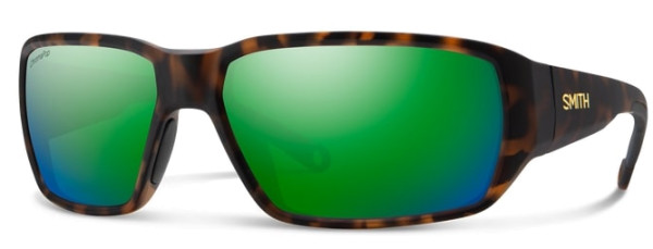 Smith Optics Polarized Glasses Hookset Matte Tortoise Green Mirror