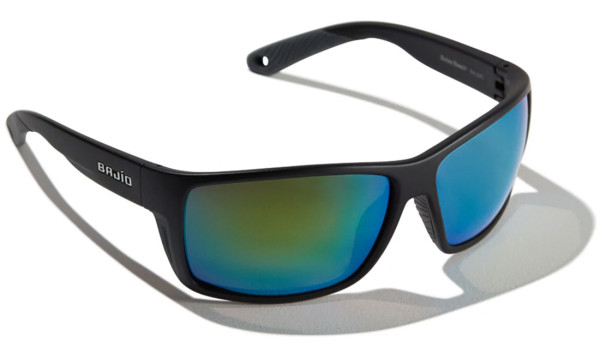 Bajio Polarized Glasses Bales Beach - Black Matte (Green Mirror PC)