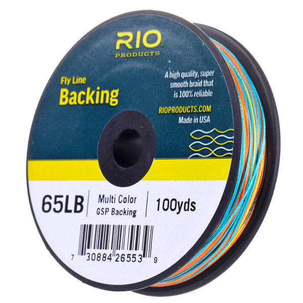 Rio Gel Spun Backing 65lb multicolor