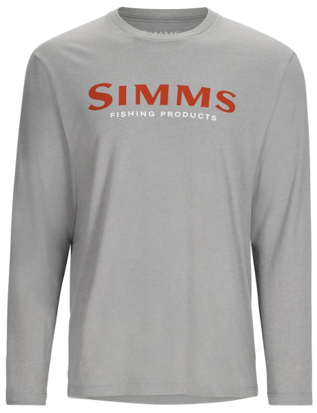 Simms Logo Shirt LS Longsleeve cinder heather
