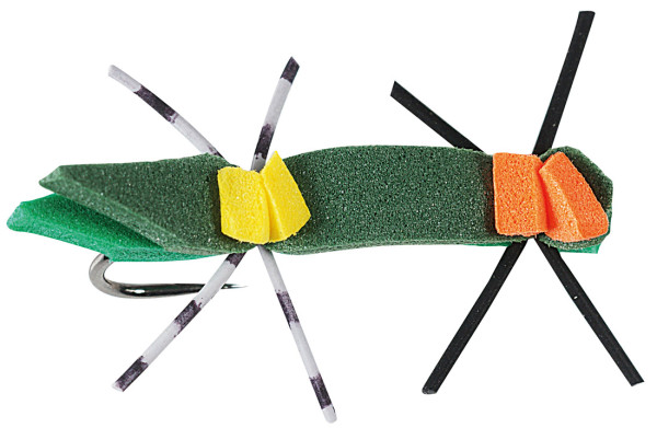 Soldarini Fly Tackle Dry Fly - Chernobyl Ant Green Hopper
