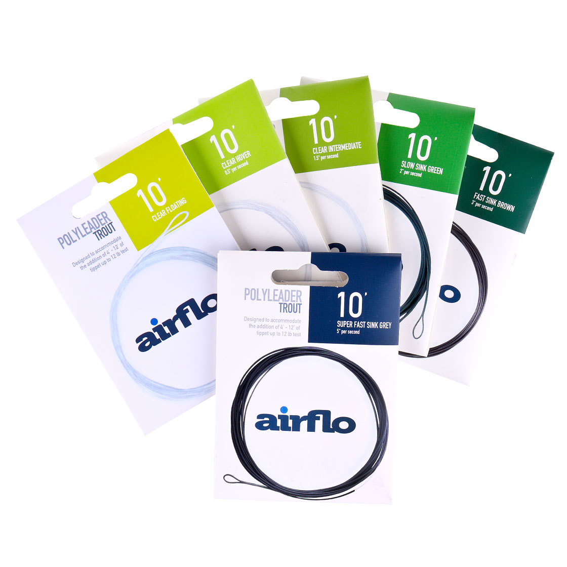 Airflo Trout Polyleader 10 ft Polyleaders and Tips Fly Lines adh