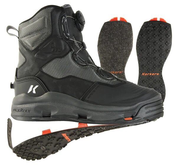 Korkers Darkhorse (BOA) Wading Boot incl. interchangeable felt & rubber soles