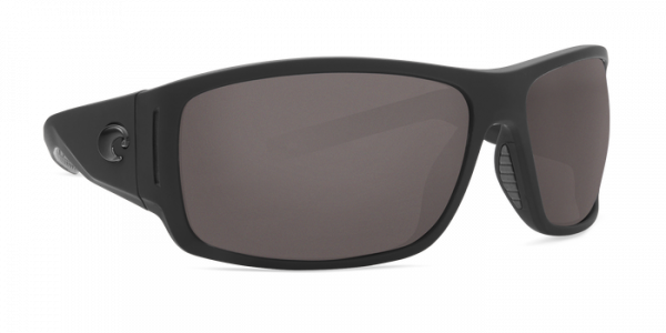 Costa Cape Polarized Sunglasses Matte Black Ultra (Gray 580P Lenses)
