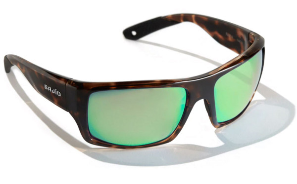 Bajio Polarized Glasses Nato - Dark Tort Gloss (Green Mirror Glass)
