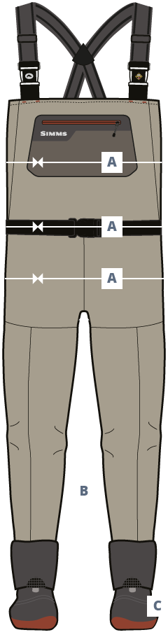 Simms Sizes