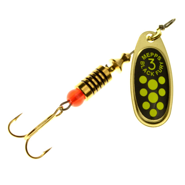 Mepps Black Fury Spinner gold/chartreuse