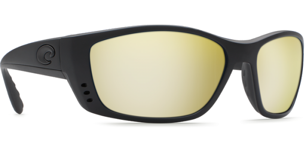 Costa Fisch Polarized Sunglasses Blackout (Sunrise Silver Mirror 580G Lenses)