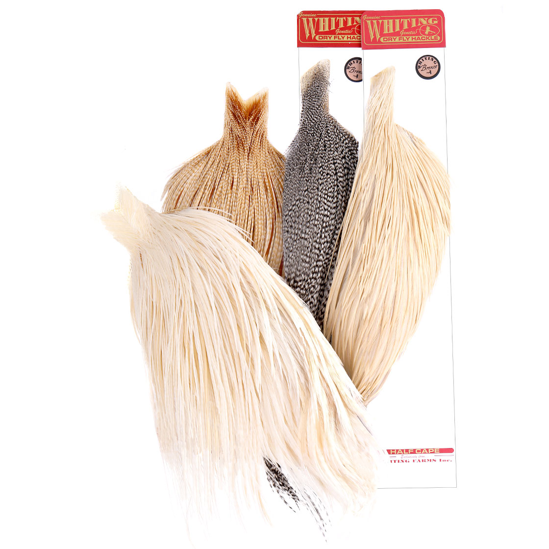 Whiting Dry Fly Capes Bronze as a Whole or Half Cape, Capes and Saddles, Fly  Tying Materials, Fly Tying