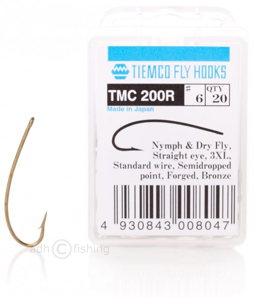 Fly Tying Tiemco Nymph/Dry Fly Hooks TMC200R sz12 qty25 