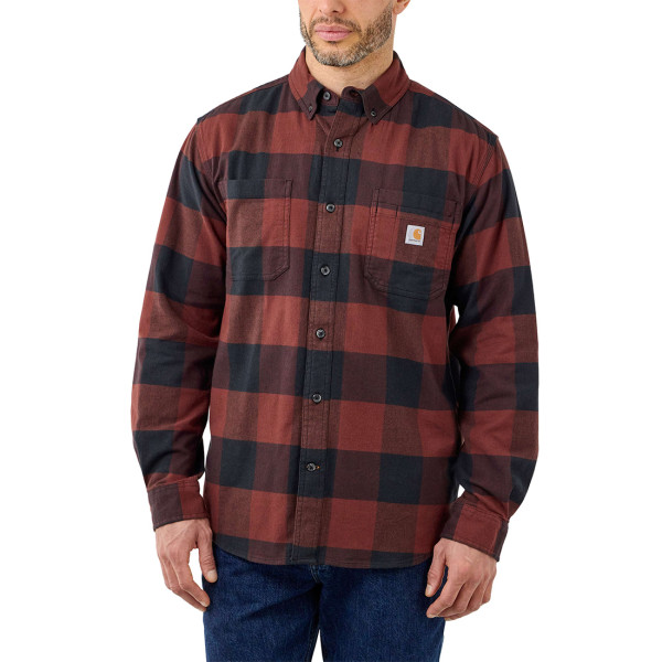 Carhartt Midweight Flannel Shirt mineral red