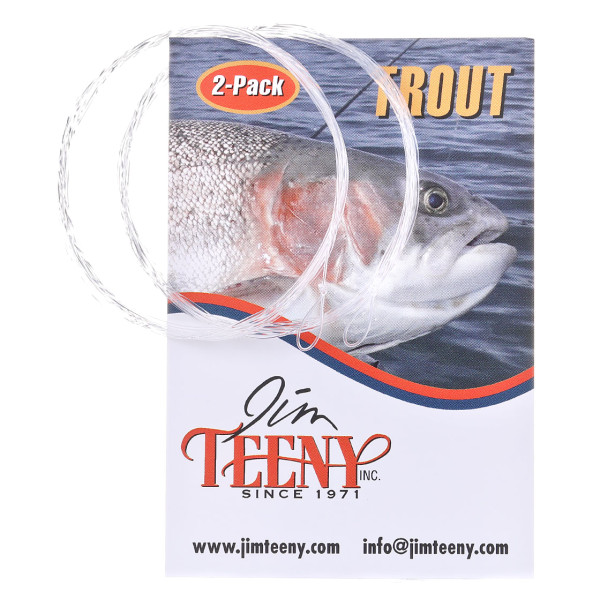 Jim Teeny Trout Tapered Leader 9 ft. 2er Pack