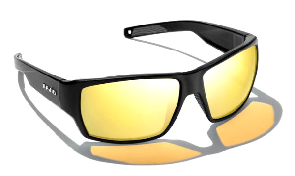 Bajio Polarized Glasses Vega - Black Matte (Yellow Mirror Glass)