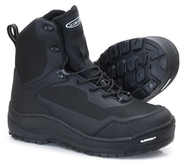 Vision Musta Michelin Wading Boots with Rubber Sole