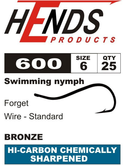 Hends 600 Swimming Nymph Hook
