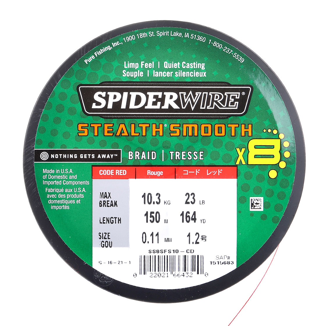 SpiderWire Stealth Smooth x8 300 m Code Red