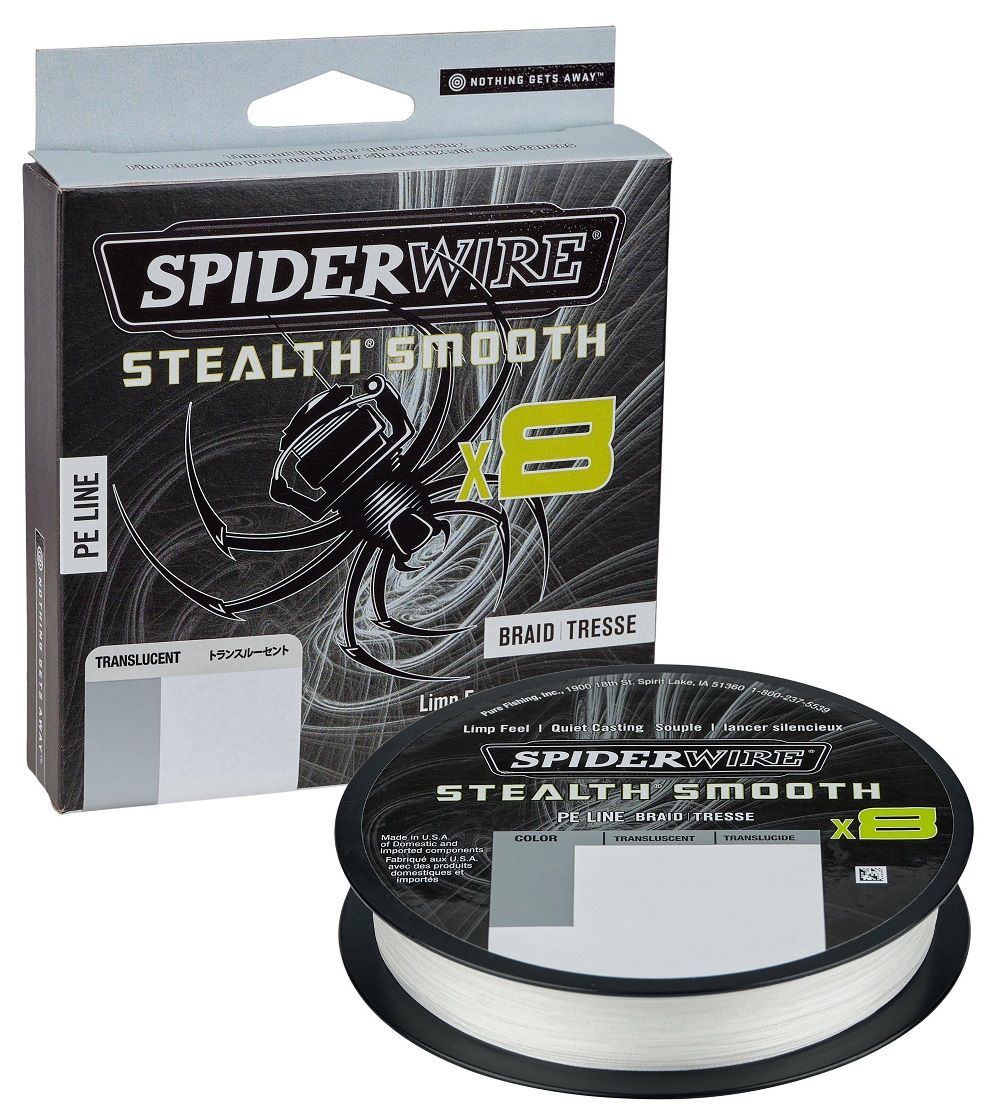 SpiderWire Stealth Smooth 300 m 8 - strand braided line translucent, Braided Lines, Lines, Spin Fishing