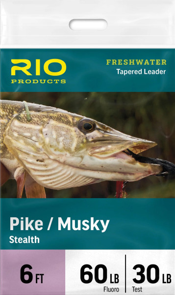Rio Pike/Musky Stealth Leader 6 ft., Predator Leaders, Leader Materials, Fly Lines