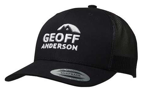 Geoff Anderson Snapback Trucker Cap Hat black