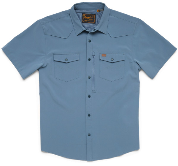 Howler Brothers Emerger Tech Sunshade Shirt Shortsleeve - berges blue
