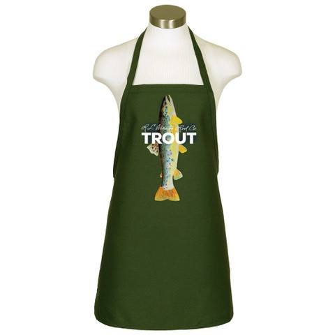 Winston Apron Green with Brown Trout