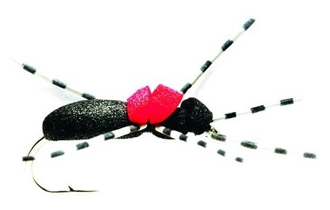 Fulling Mill Dry Fly - Hi Vis Black Foam Ant