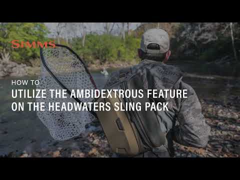  Simms Headwaters Sling Pack Water-Resistant Bag Hickory