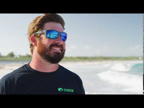 Costa Polarized Glasses Reefton Blackout (Blue Mirror 580G)