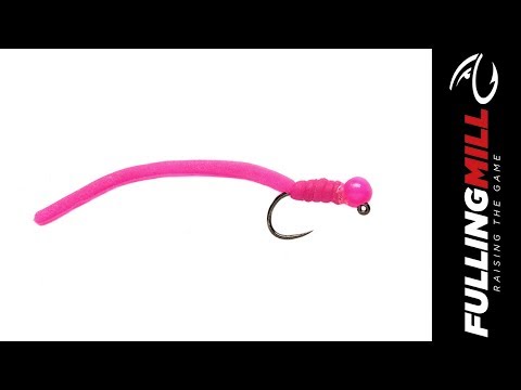 Fulling Mill Nymph - Tungsten Squirminator Hot Head Jig Pink Barbless