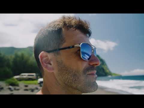 Costa Polarized Glasses Wader Brushed Silver (Blue Mirror 580G)