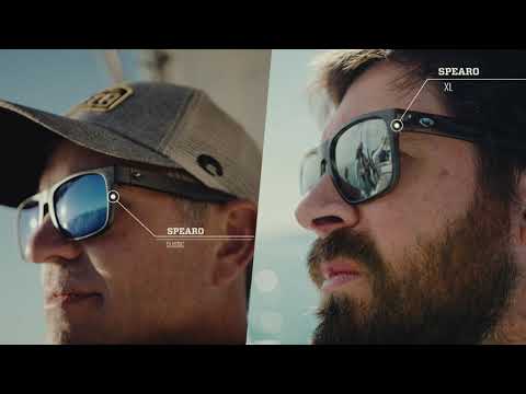 Costa Polarized Glasses Spearo XL Matte Black (Gold Mirror 580G)