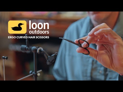 Loon Ergo Curved Hair Scissors Yellow 